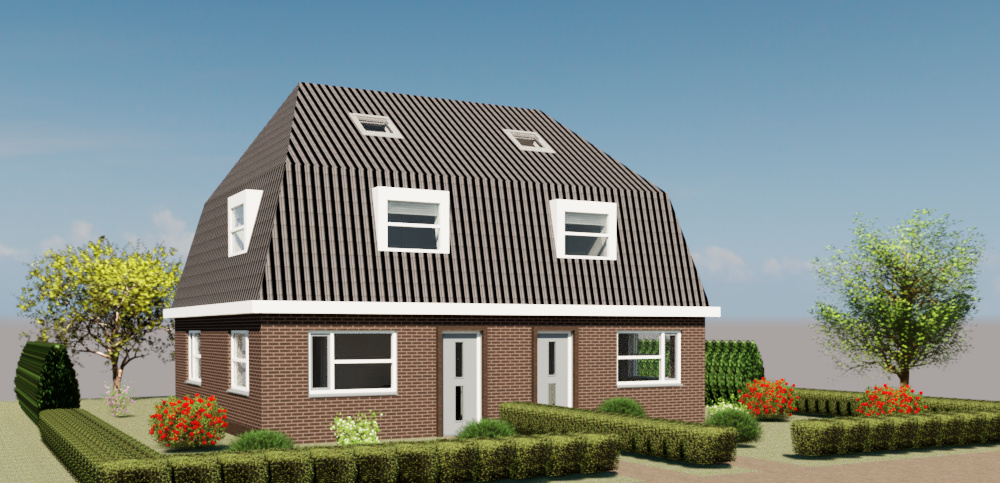 Energie neutrale nieuwbouw woning met aardwarmtepomp in  Oudega