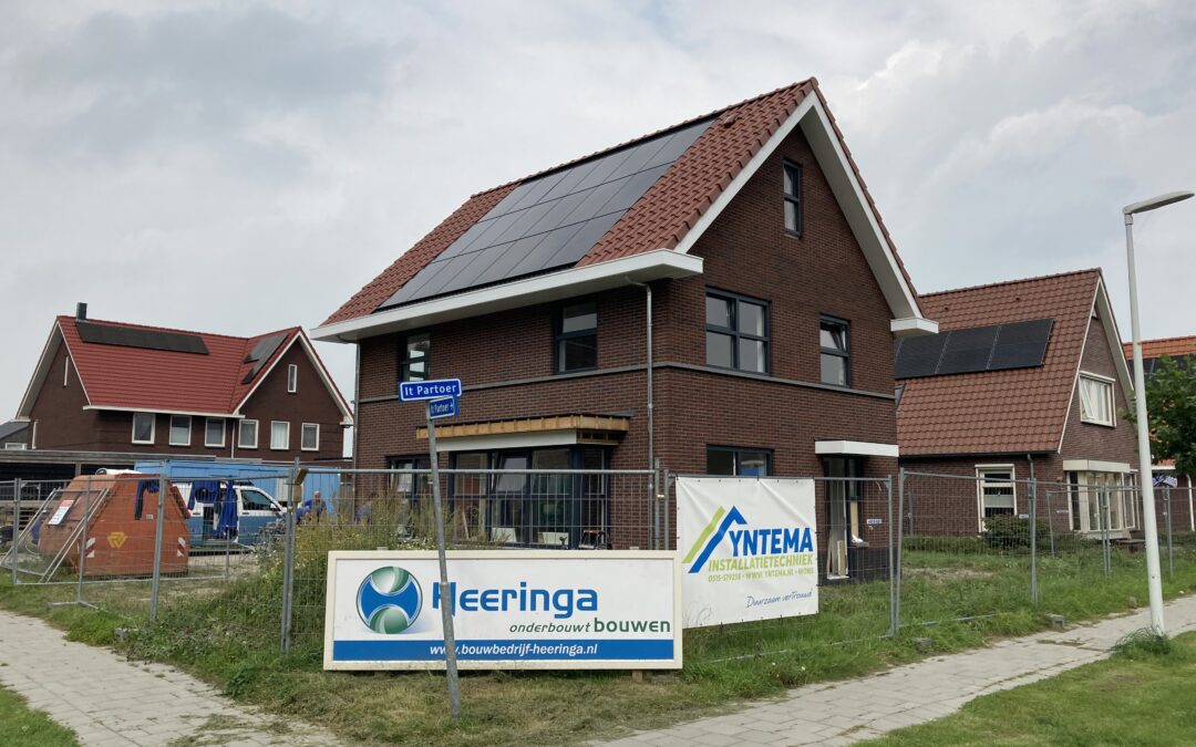 Energie neutrale nieuwbouw woning met aardwarmtepomp in Witmarsum